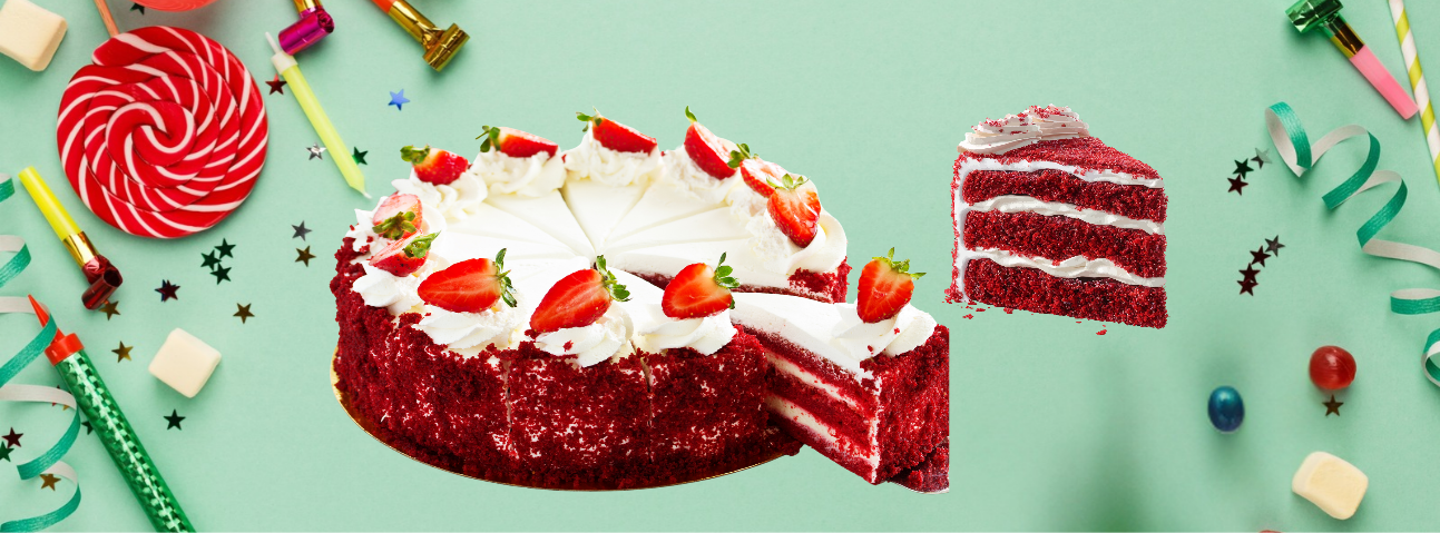 A layered cake slice showing distinct textures — sponge, cream, and topping
