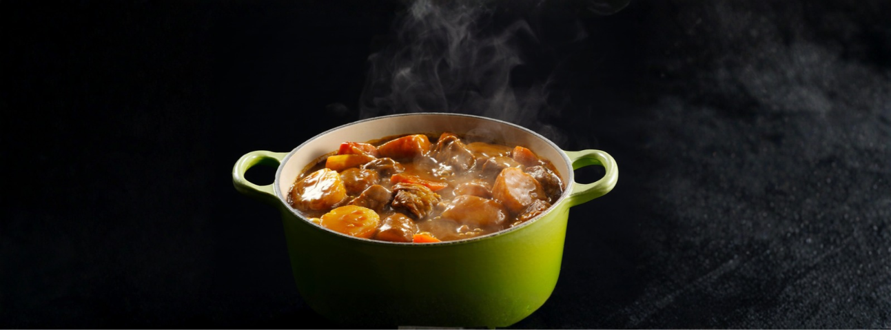 Braised beef with vegetables