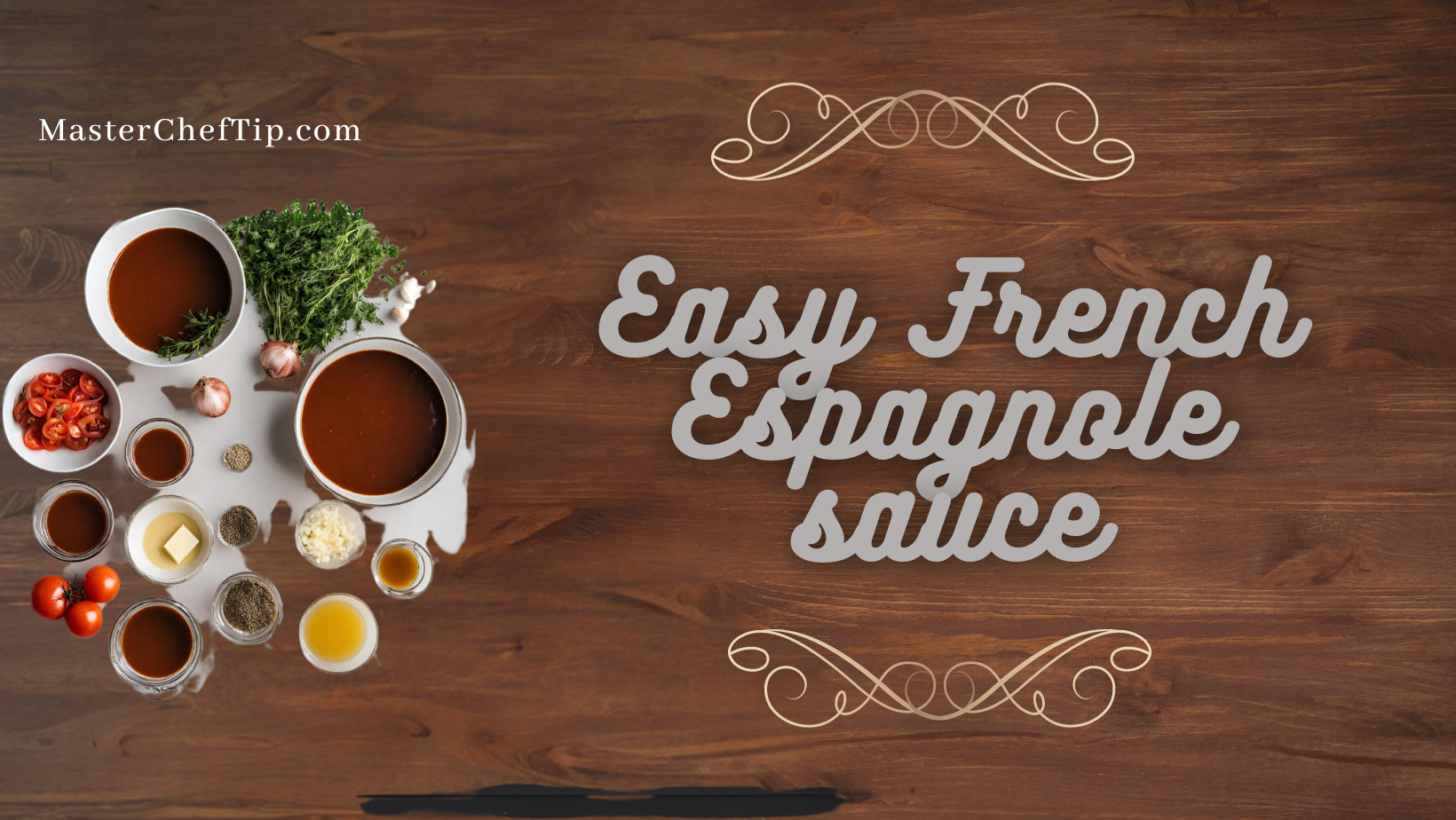 Easy French Espagnole sauce