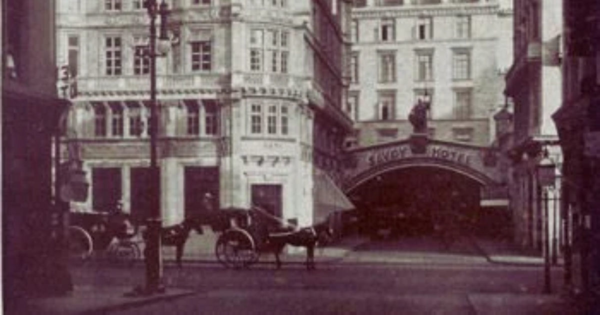 The Savoy Hotel, London, where Escoffier worked in the 1890s