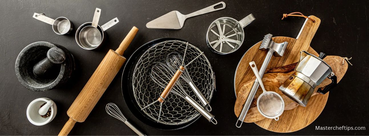well-worn kitchen tools
